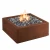 Import Garden Exterior Decorative Safe Heat-resistant Corten Steel Fireplace from China