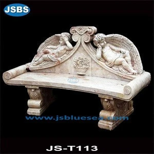 Garden Marble Carved Patio Bench JS-T113
