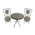 Import Garden Treasures Classical Furniture Metal Outdoor Furniture Bistro set from China