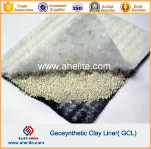 Geosynthetic Clay Liner made of Woven or nowoven Geotexile and sodium bentonite clay