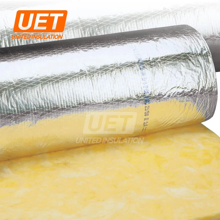 gerui fireproof glass wool products glasswool rolls glas glasd insulation and aluminium mosaic 50 density blanket 30kg/m3