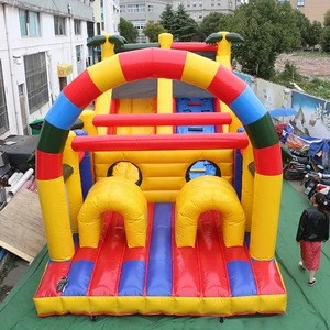 Giant colorful children inflatable slide for outdoor activities