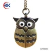 Gift set child animal owl shape watch pocket watch with chain