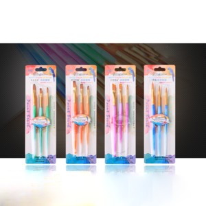 6Pcs Set Watercolor Brush Pen Nylon Hair Refillable Water Color