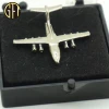 Gold silver Souvenir 3D military Air force Plane Shape helicopter Metal Lapel Pin