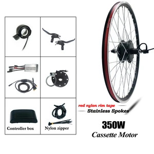 Greenpedel 36v 350w 20 inch cassette wheel waterproof electric bicycle bike motor conversion kit other electric bicycle parts