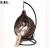 Import Guangdong factory Metal Adult Bamboo Rattan Wicker Outdoor Balcony Egg Hanging  Patio Swing Chair from China