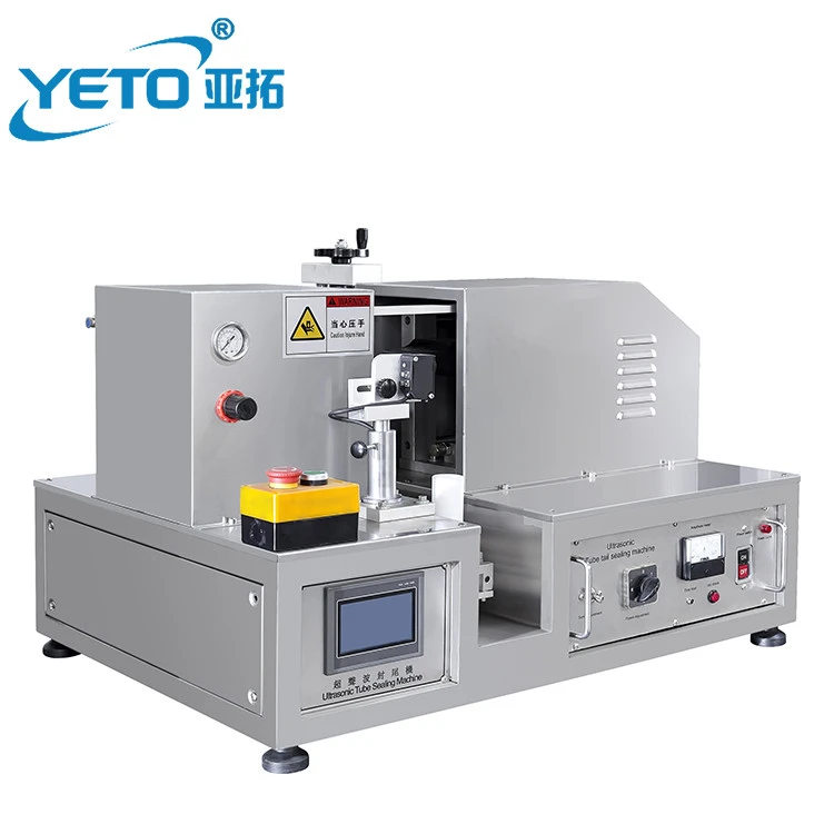 guangzhou supiler semi automatic one head ultrasonic plastic laminated tube filling sealing machine