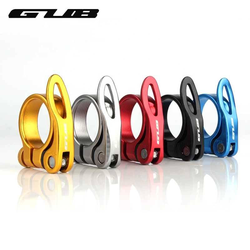 GUB bicycle seatpost clamp quick release aluminum alloy bicycle seat clamp MTB road bike seat post clamp 31.8mm 34.9mm