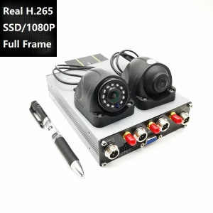 H265 Real-time 4/8CH 1080P Vehicle Mobile Vehicle dvr camera SSD DVR camera system for Bus, truck, school bus