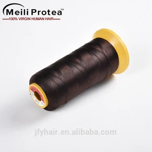 Hair extension tool sewing/weaving thread
