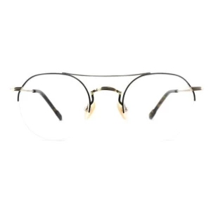Half-frame design of new metal titanium acetate optical glasses frame