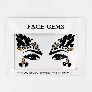 Halloween face and body gems sticker for festival
