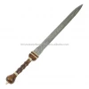HAND FORGED DAMASCUS STEEL  28 INCH VIKING  SWORD DOUBLE EDGE VIKING STYLE SWORD Gladiolus Viking Sword S-006