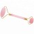 Import Handle Held Slim Chin Double Welded Rose Quartz Facial Massage Natural Pink Jade Roller from China