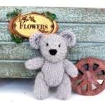 Handmade Knitted Teddy Bear Toy Newborn Photography Props  Crochet Rabbit Toy Baby Birthday Christmas Gift Crochet Animal Toy