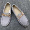 Handmade ladies flat shoes with moderate hardness