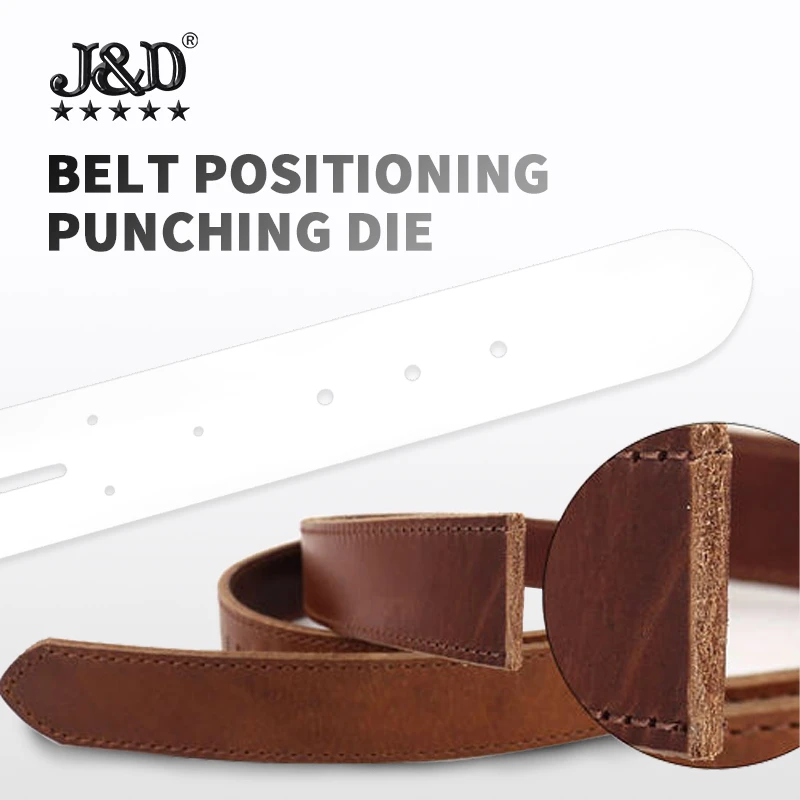 Handmade leather goods DIY with positioning punch template, belt tail connecting head waist circumference punch positioning