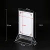 HaoRui Factory Transparent Acrylic Table Signing Desktop Table Number Plate Card Stand Display Menu
