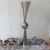 Import headstand gold&silver trumpet metal vase wedding table centerpiece flower holder centerpiece trumpet vase from China