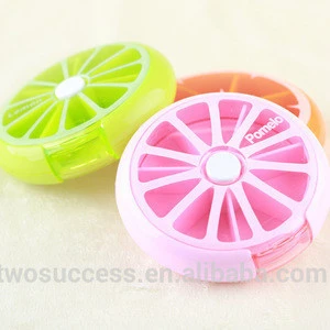 Health Care Medicine Box Fruit Shaped Weekly 7 Sort Air Tight Holder Pill Tablet Storage Case