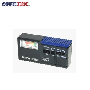 Hearing aid battery tester for emergency hearing aid battery test