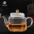 Import heat-resistant transparent glass tea pot for blooming tea from China