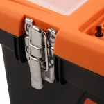 Heavy Duty Plastic Tool Box with Removable Tool Tray