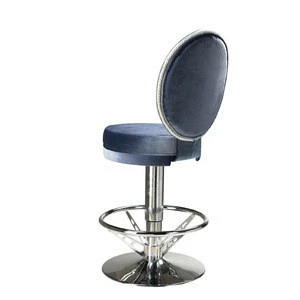 Height adjustable casino bar stools with back NH1279