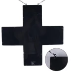 Hidly Indoor Use 12*12 Inch Pharmacy Cross LED Open Sign Super Bright Electric Advertising Display Board for Drugstore Hospital