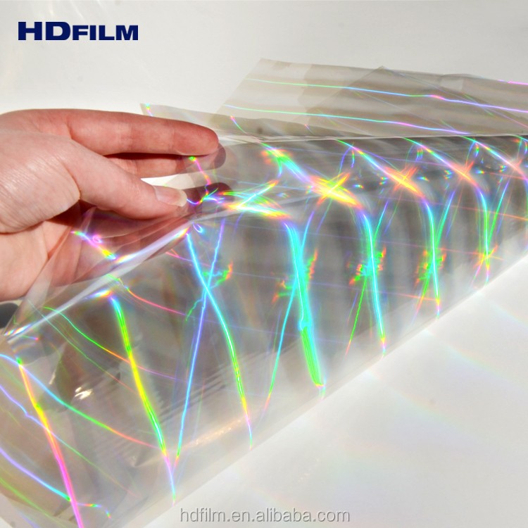 High Brightness Holographic Plastic Lamination Film BOPP PET PVC Material Available