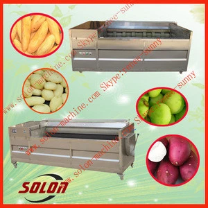 High capacity stainless steel kiwi fruit peeling machine fruit washing peeling machine