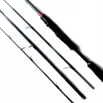 High Carbon Surf Casting  spinning Fishing Rod  4 Section 1.8m/2.1m/2.4m/ Carbon Travel  Fishing Rod M Power Cast