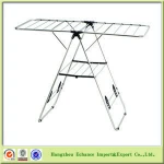 High-end Aluminum Butterfly folding clothes drying rack airer with shoe hanger