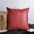 Import High-end European Style Solid Color Cowhide PU Leather Throw Pillow from China