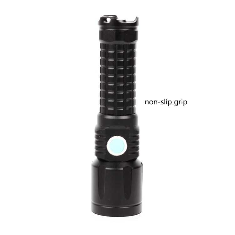 High Power 4 Modes Tactical Shock Torch 18650 Rechargeable Police Flashlight
