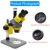 Import High Precision Trinocular Simul Focal Stereo Microscope With Camera 8 inch Lcd For iPhone IC Repair from China