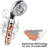 High Pressure Massage shower head filter Remove chlorine and Softens Hard Water- Easy Installation, tools free