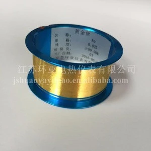 high quality 0.025mm pure 99.99% Au gold wire