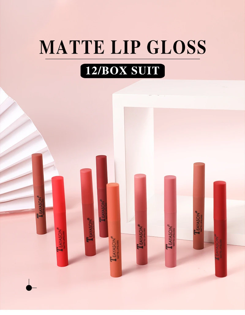 High quality 21 colors lip gloss lipstick set velvet matte matte lip glaze set
