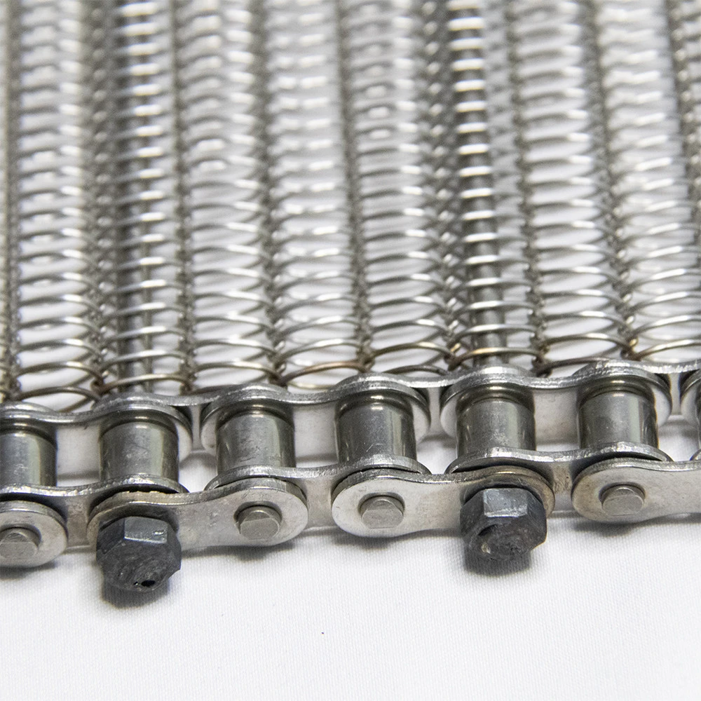High quality 304 201 316  Stainless Steel And Various Metal Materials Spiral  Conveyor Belt