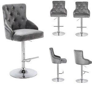 high quality bar stool furniture upholstered plywood swivel lift luxury bar chair