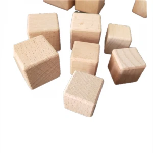 High Quality Beech Wooden block ,unfinished childrens toy building blocks,teaching DIY model puzzle