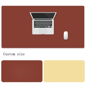 High Quality Big Soft Pu Leather Table Mat Laptop Mouse Pad