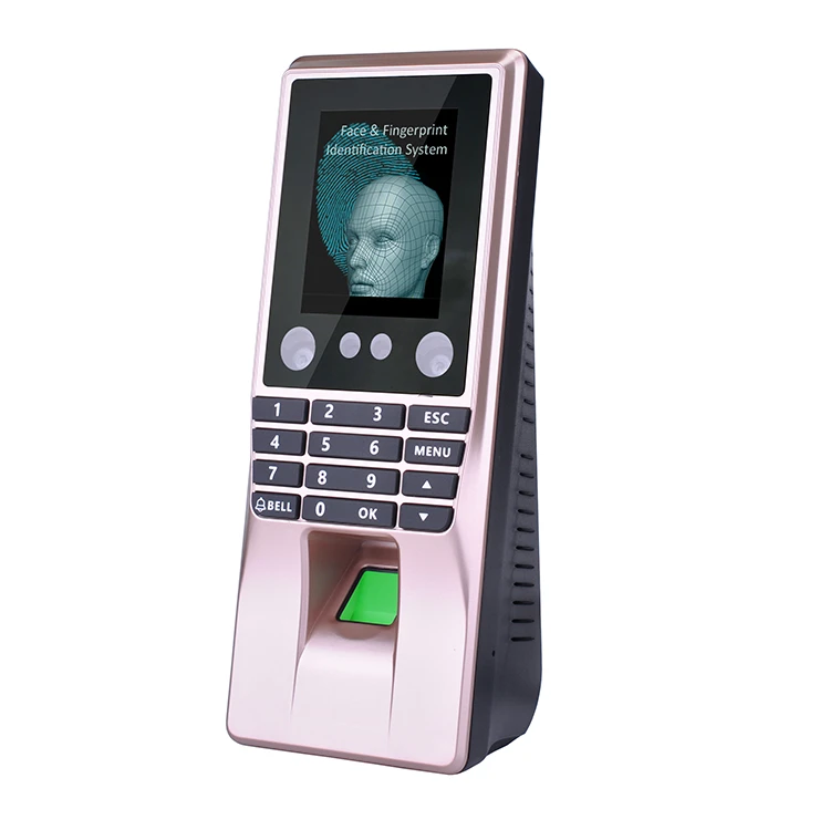 High quality biometric face fingerprint password time attendance recorder