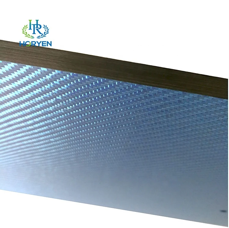 High quality blue carbon fiber sheet plate panel 3k twill