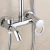 Import High quality brass chrome rain fall shower faucet set bathroom shower set from China