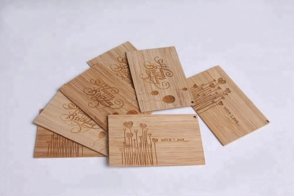 High Quality Custom Bamboo Wooden Business Cards