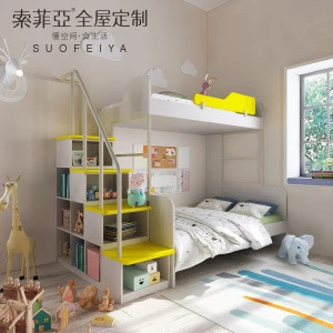 High Quality Custom Children Bedroom Wooden Bunk Bed