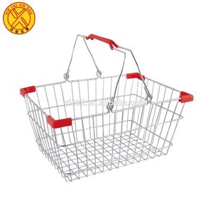 High Quality design metal wire mesh mini supermarket shopping basket